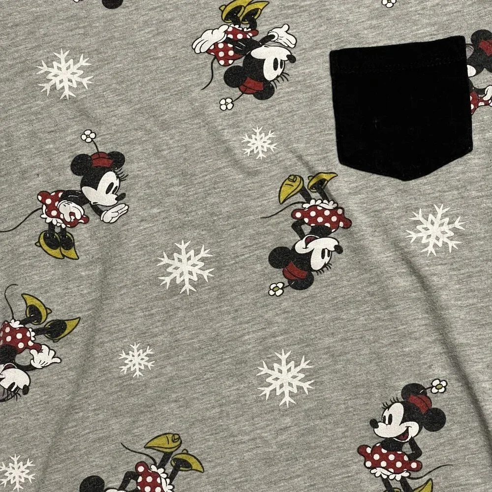 Girls Disney Minnie Mouse Short Sleeve Shirt Size M 10/12 - Picture 4 of 6